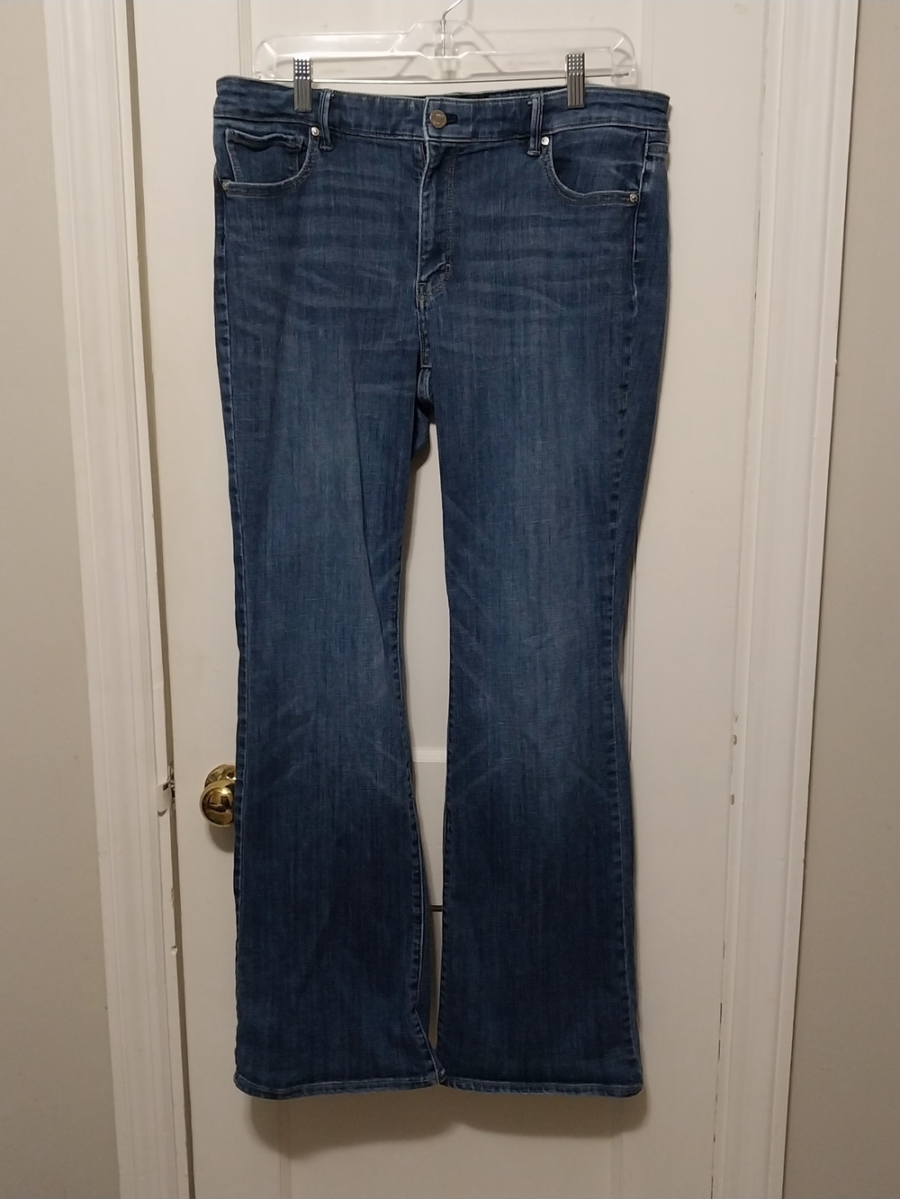 White House Black Market Blue Flare Jeans